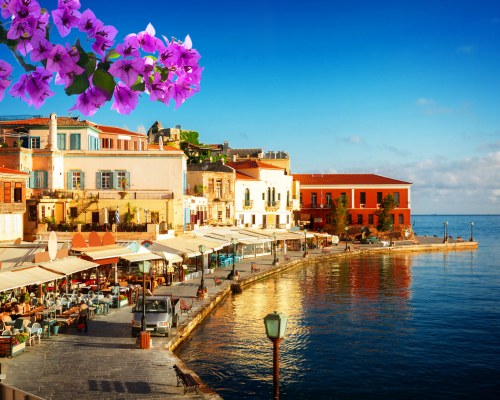 A view of the Chania Harbour - Blog Post Barters Travelnet