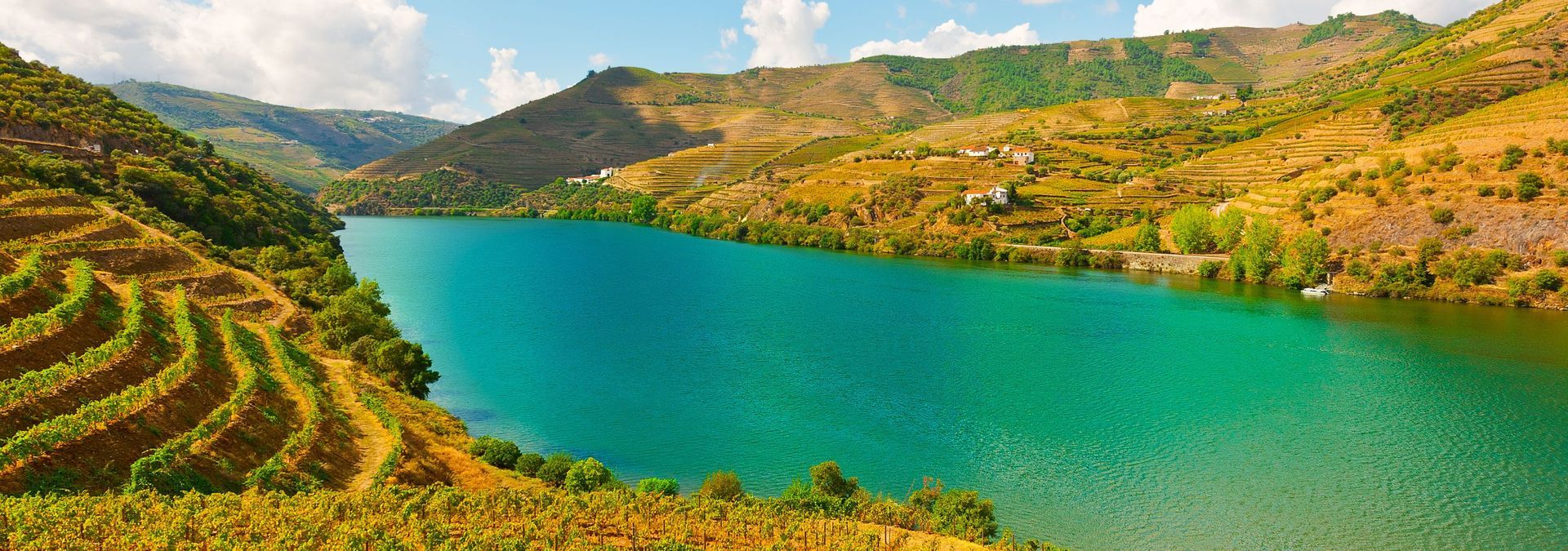 APT Travel Marvel a large body of water surrounded by mountains and vineyards douro valley Portugal Barters Travelnet