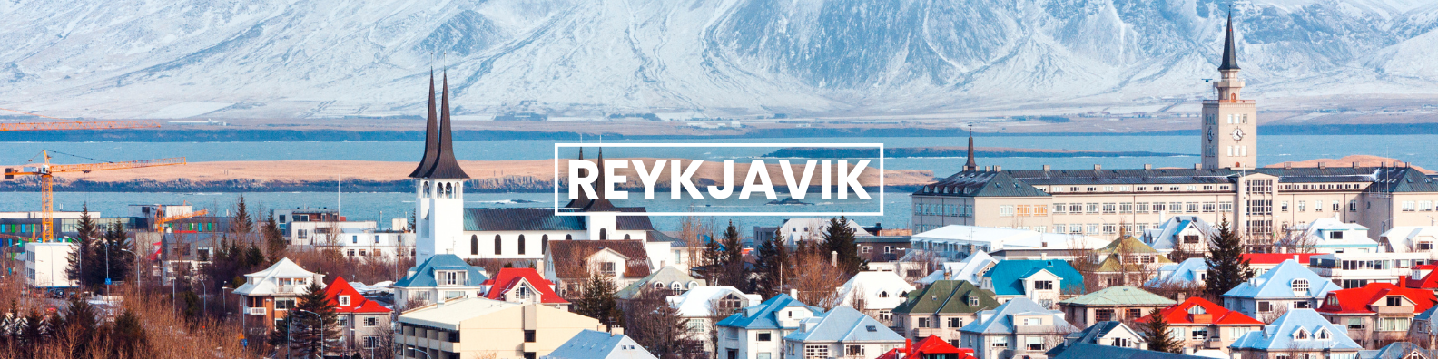 an aerial view of reykjavik , a city in iceland .
