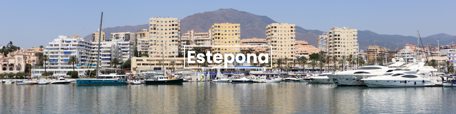 a city skyline with the word estepona on it Barter's Travelnet 