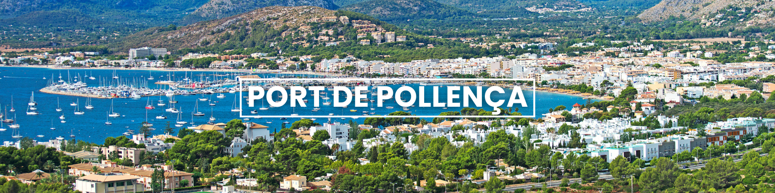 an aerial view of port de pollenca with boats in the water Barter'sTravelnet
