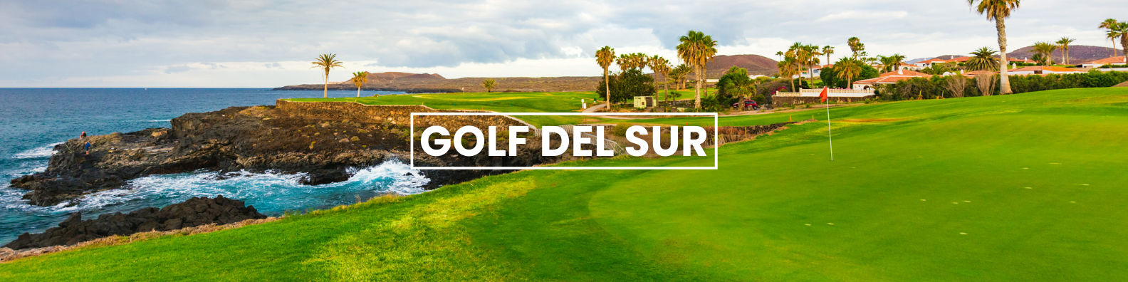 a golf course next to the ocean with a sign that says golf del sur .Barter's Travelnet