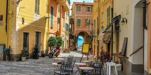 Typical Italian street during the summer in Bordighera, Italian Riviera, Italy - Blog Post Barters Travelnet