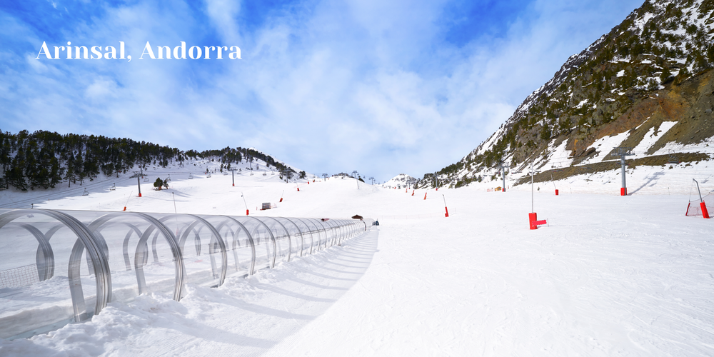 Novice ski slope in Arinsal, Andorra - Blog Post Barters Travelnet