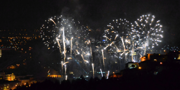 Picture of Fireworks during the São João Festival in Porto, Portugal - Blog Post Barters Travelnet