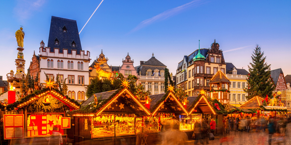 The Best European Christmas Markets Winter, Trier Christmas Market in Hauptmarkt, Germany - Blog Post Barters Travelnet