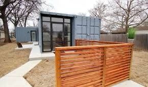 grey shipping container home