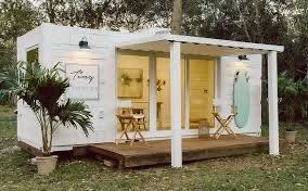 white shipping container home