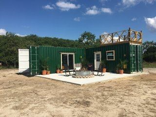 green cargo container home