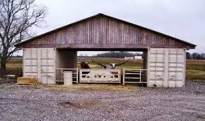 shipping container barn