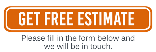 A button that says get free estimate please fill in the form below and we will be in touch.