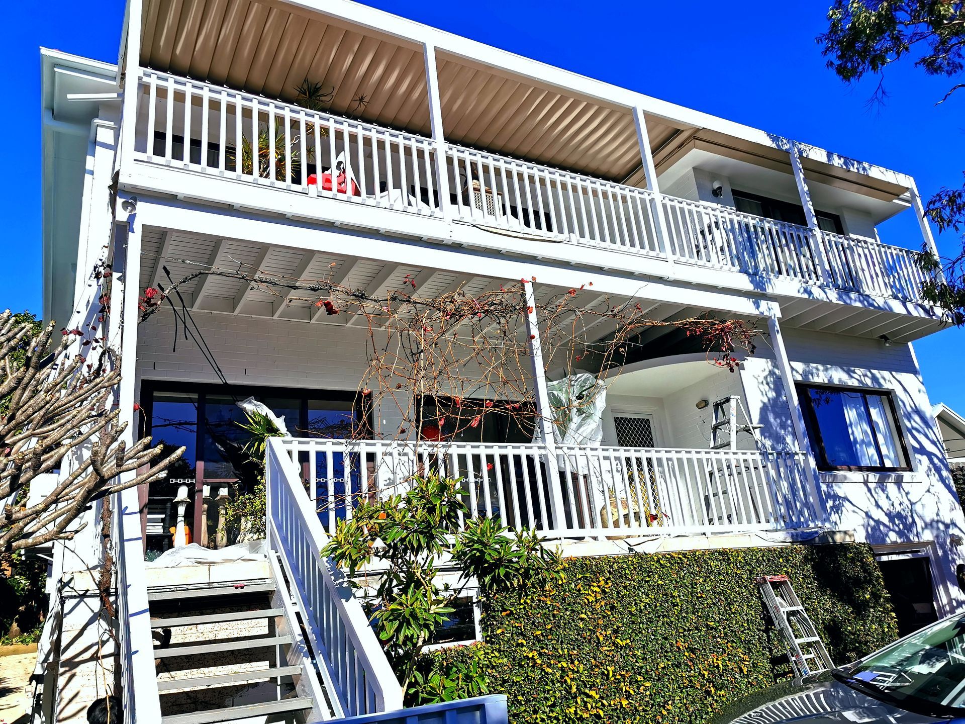 A White House With A Car Parked In Front Of It — Hornsby, NSW — TOG Painting