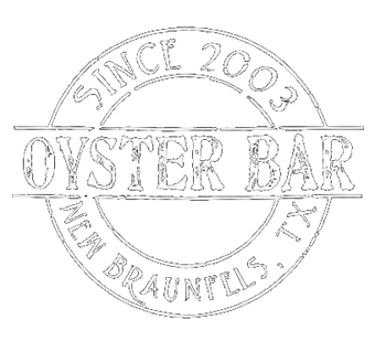 Oyster Bar logo: circular stamp with 