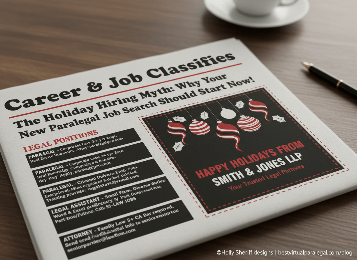 Retro style Newspaper classifies sections 