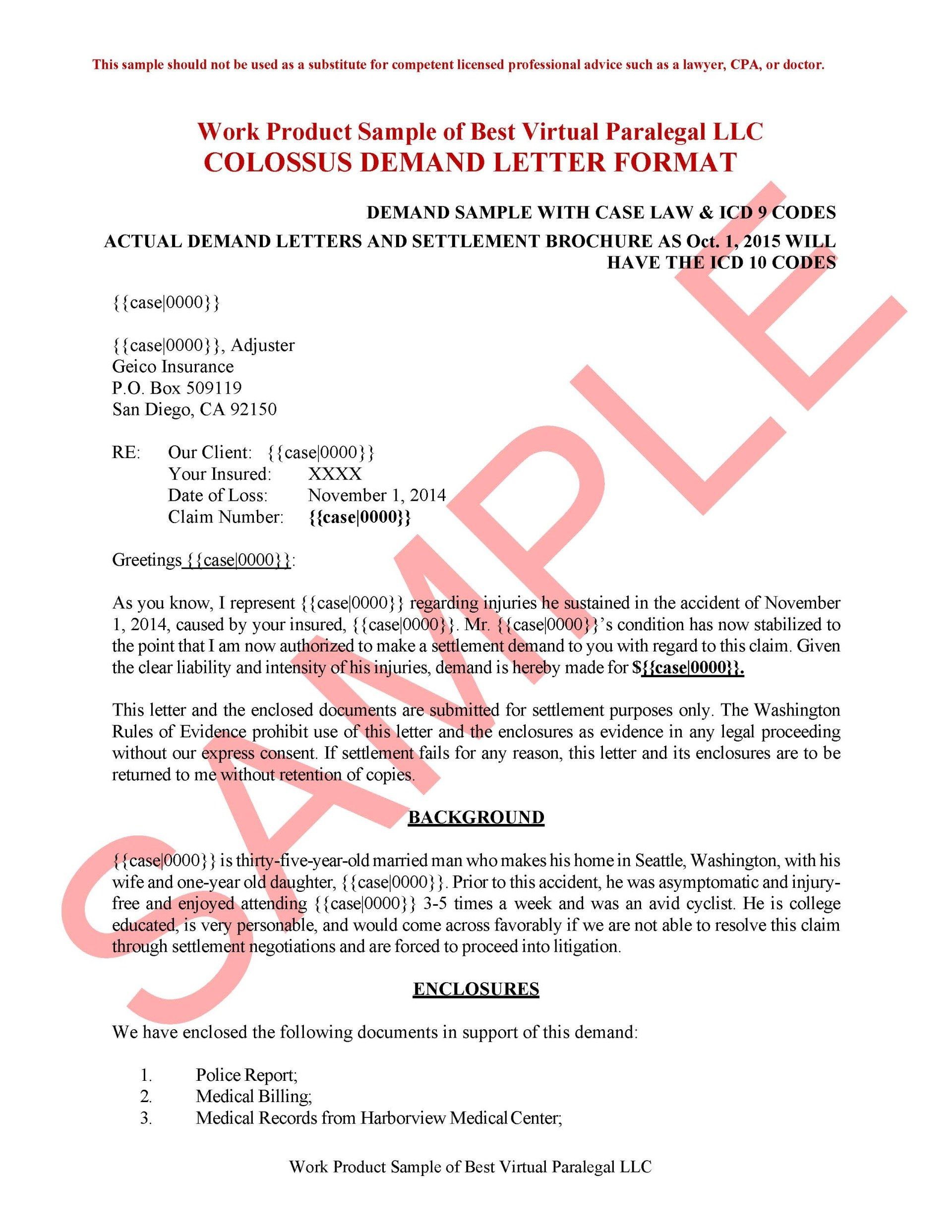 Washington State - Caselaw Citations 2013 Demand Letter