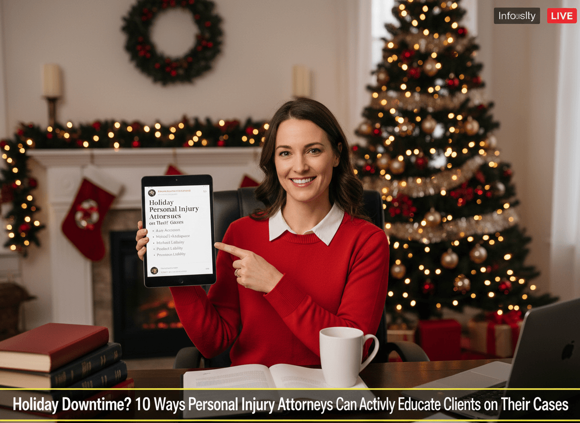 An attorney educating clients about personal injury case matters with help