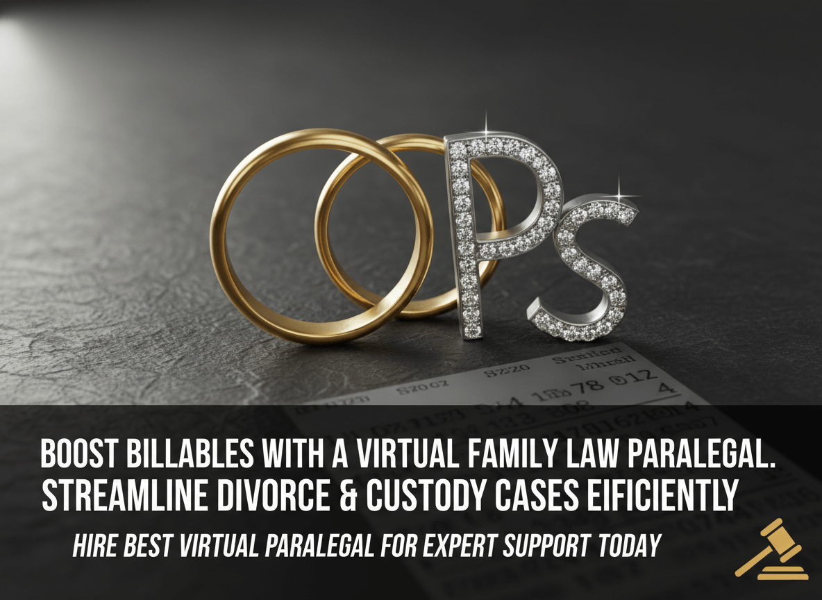 Boost billables with a virtual family law paralegal. Streamline divorce & custody cases efficiently.