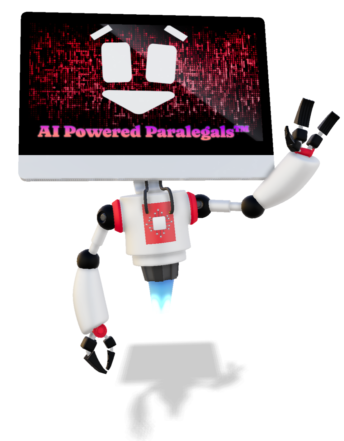 AI Powered paralegal Logo Robot of Best Virtual Paralegal LLC (BVP)