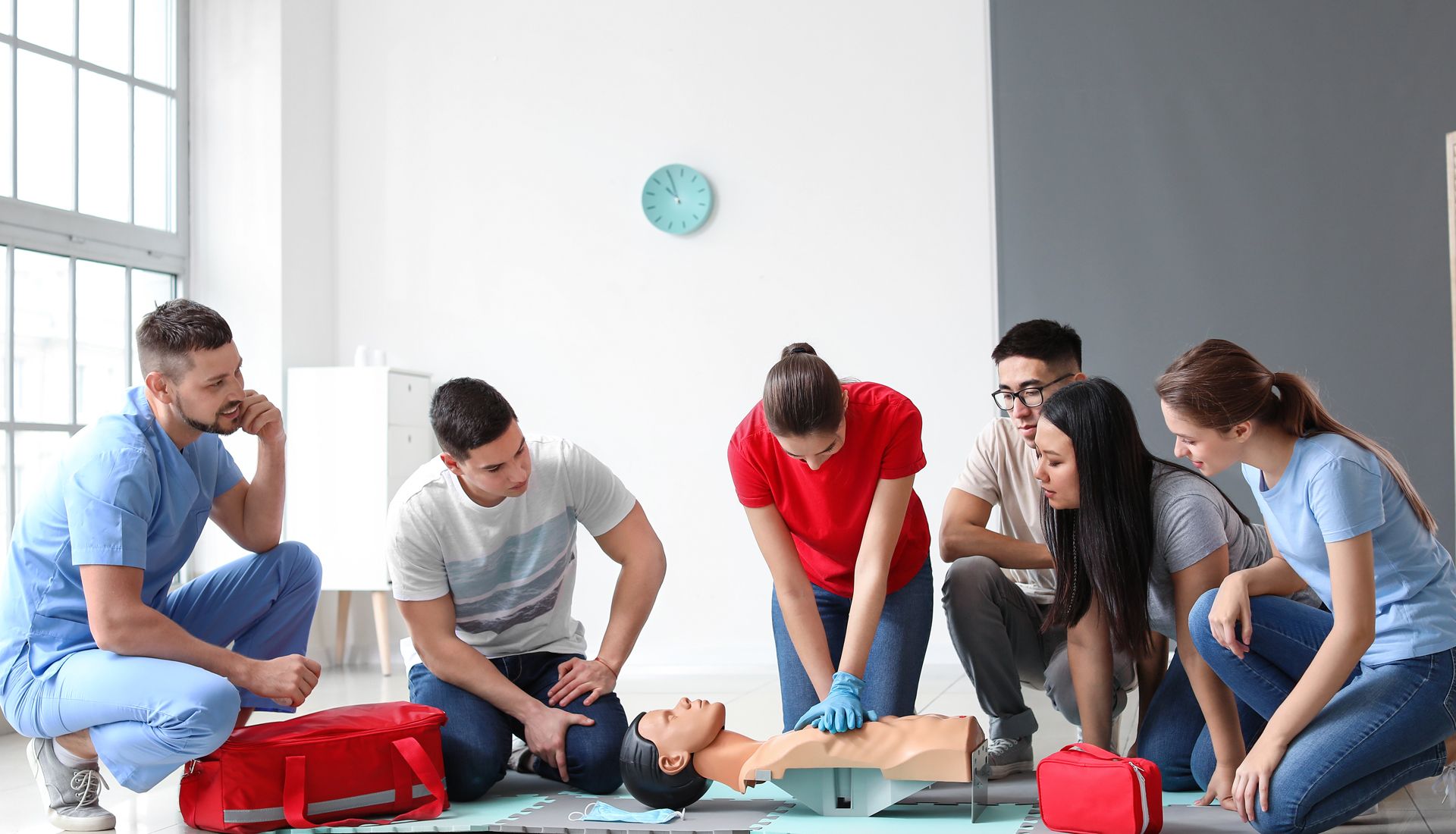 Instructor Demonstrating CPR 