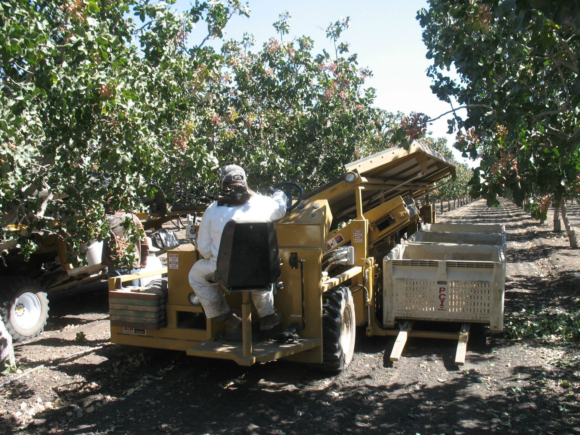 a close up of a conveyor belt on a truck .