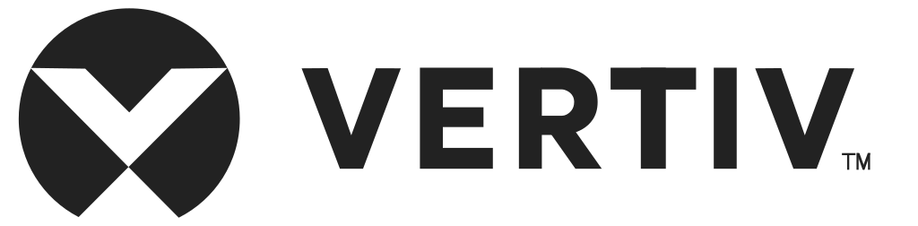 the logo of Vertiv company