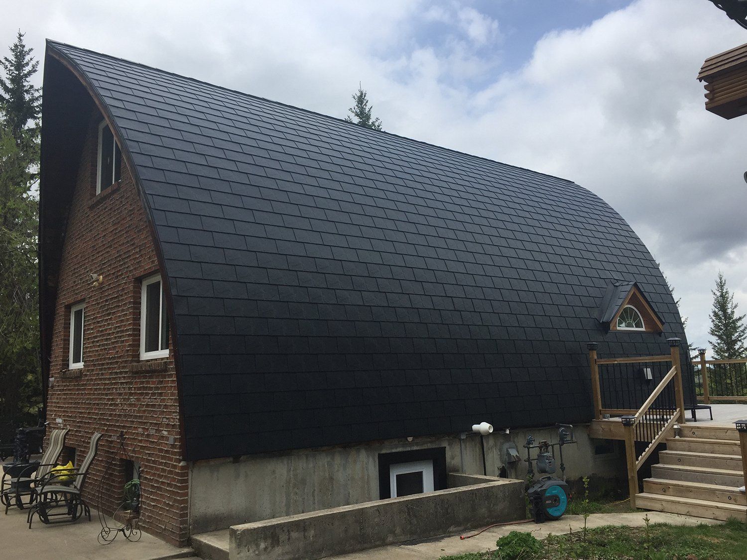 Arched Roof Metal Shingles Whitecourt, Alberta