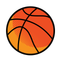 A basketball icon.