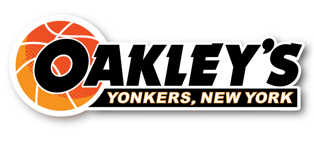 CHARLES OAKLEY CAR WASH LOGO IN FRONT OF A BASKETBALL HOOP.