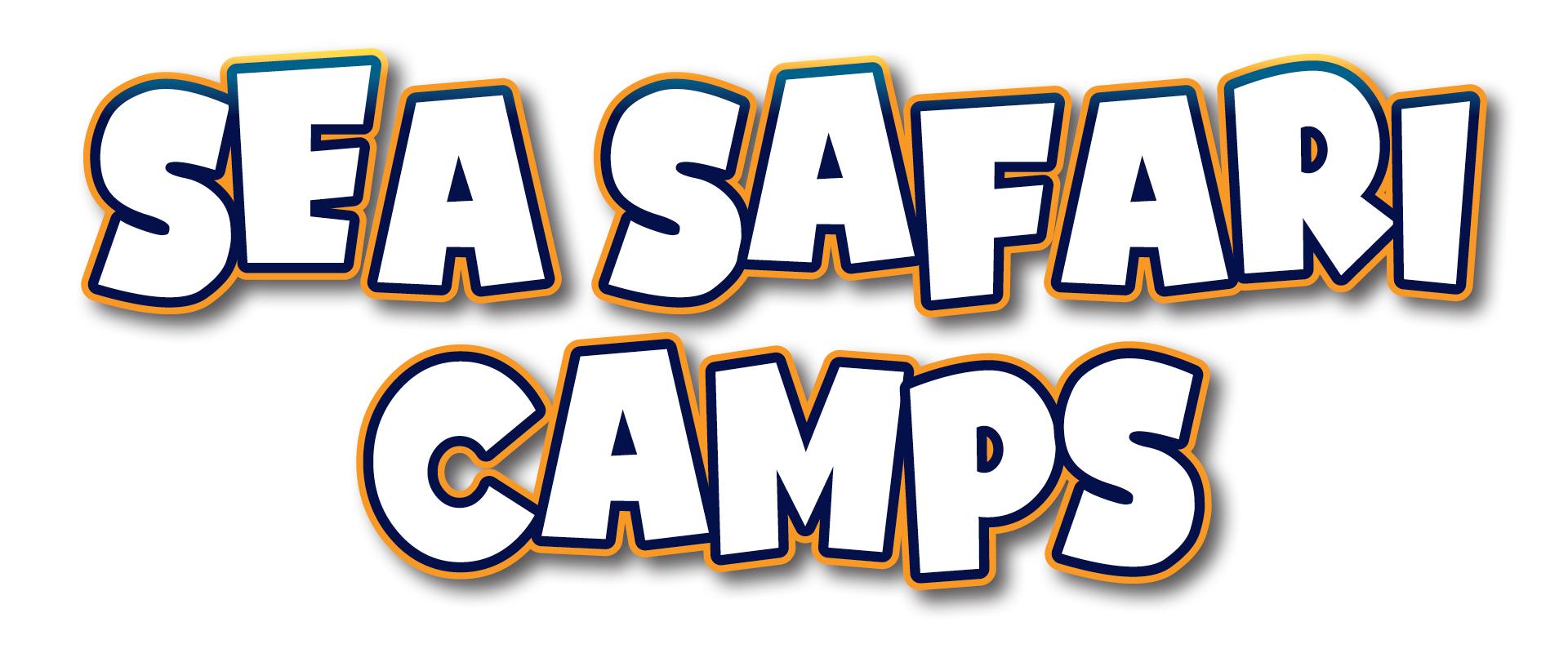 A logo for sea safari camps is shown on a white background