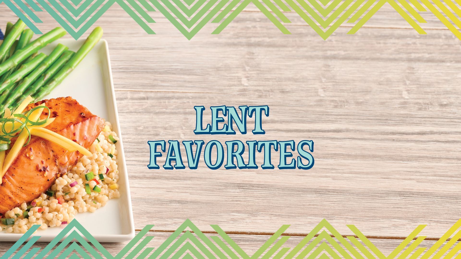 Salmon dish with green beans. 