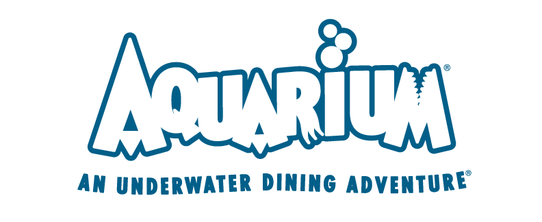 A logo for aquarium an underwater dining adventure
