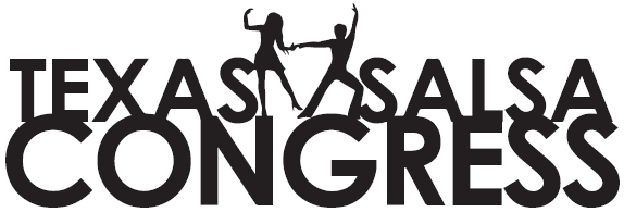 A black and white logo for the texas salsa congress