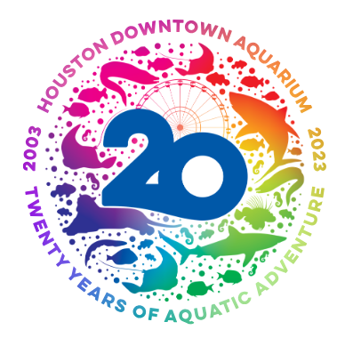A logo for the houston downtown aquarium