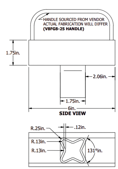 T-LOC dimensional drawing