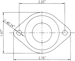 BT254-1 dimensional drawing