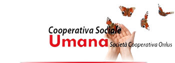  logo cooperativa umana l' aiuto non vive di parole