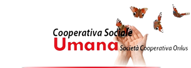 logo cooperativa umana l' aiuto non vive di parole