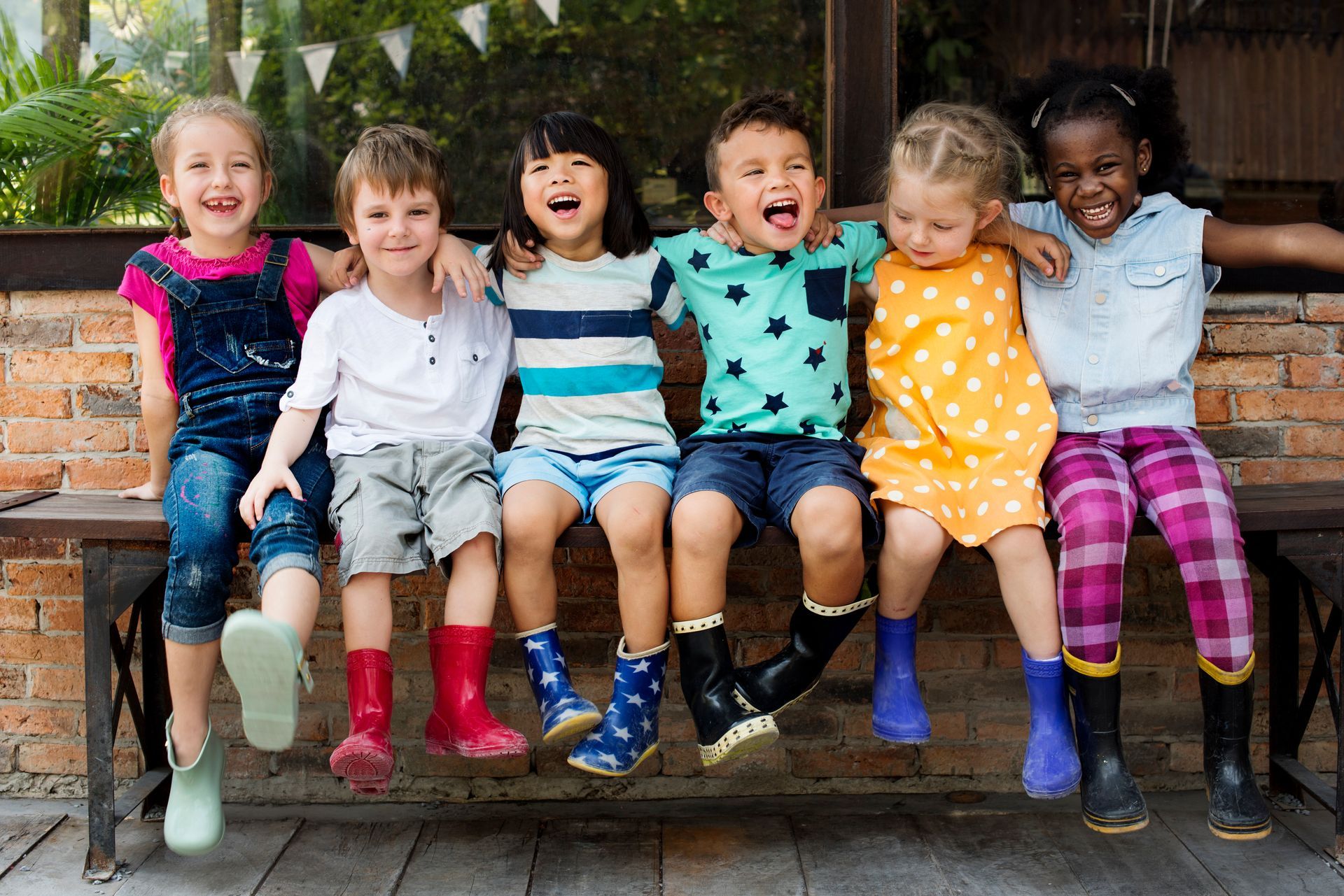 kids laughing