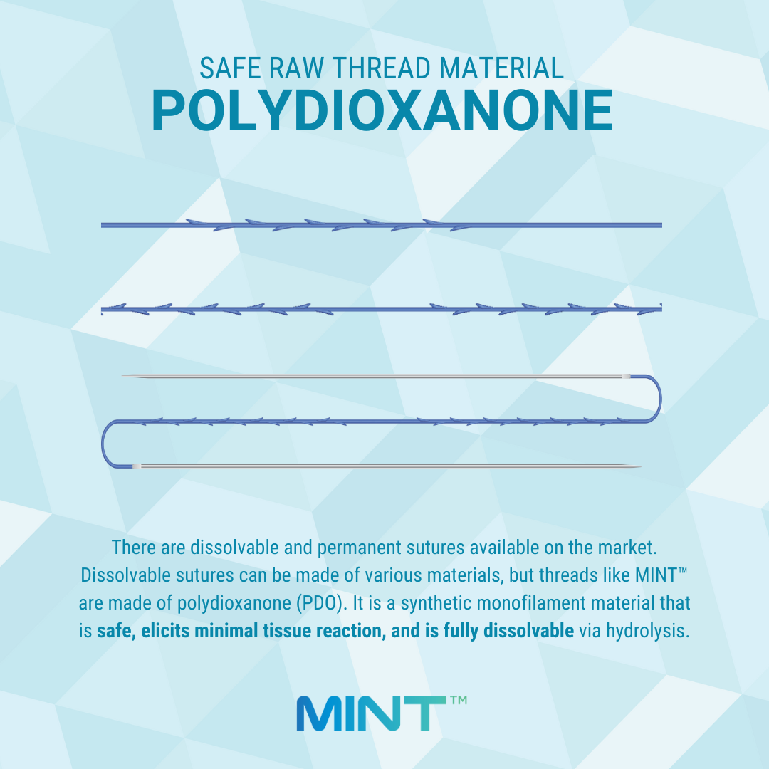 Safe Raw Thread Lift Material Polydioxanone