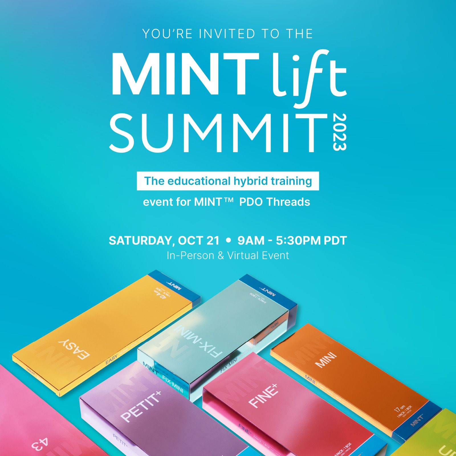 MINT Lift Summit 2023, the largest PDO thread lift event of the year