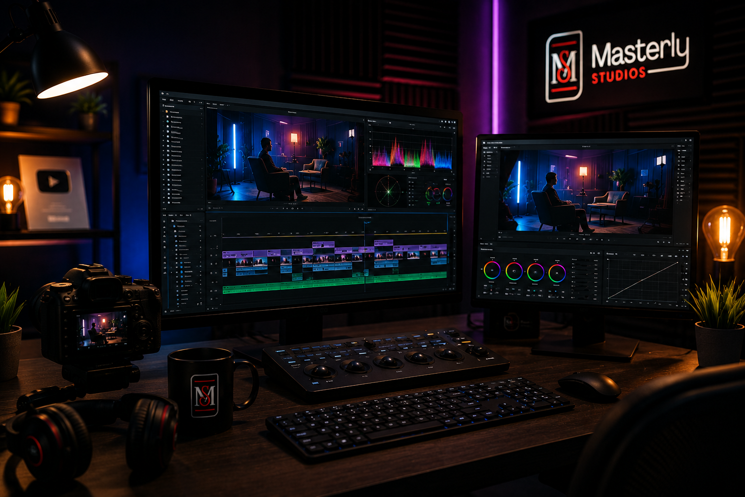 editing set up 