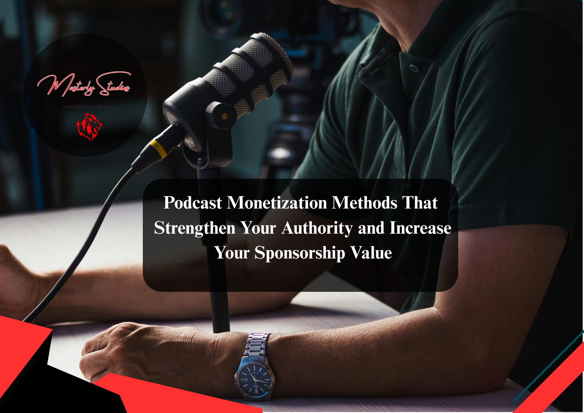 Creator monetizing a podcast