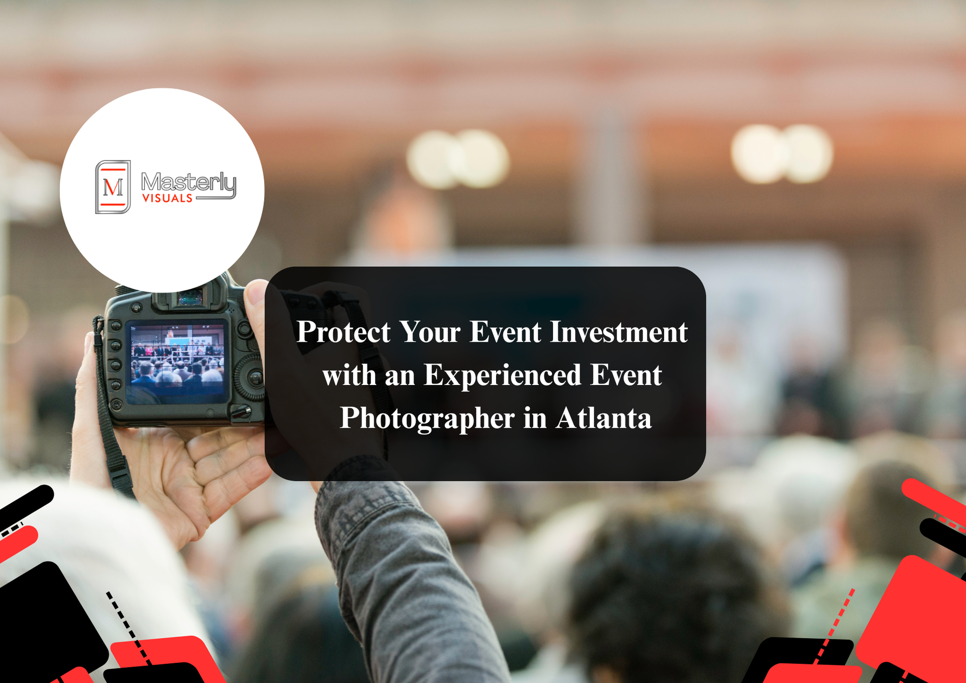 Professional event photographer capturing a corporate event in Atlanta.