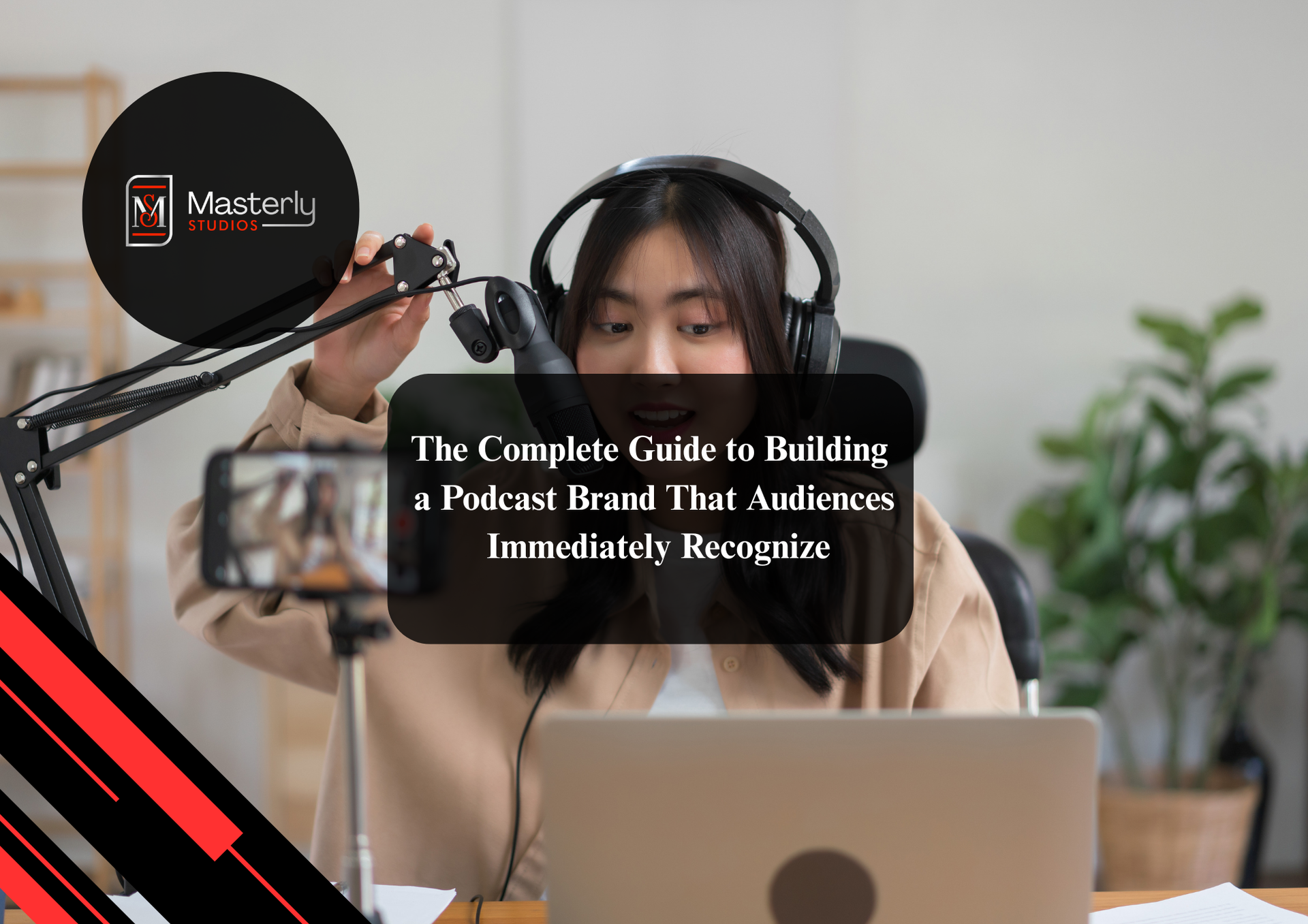 Custom podcast artwork with branded cover design.