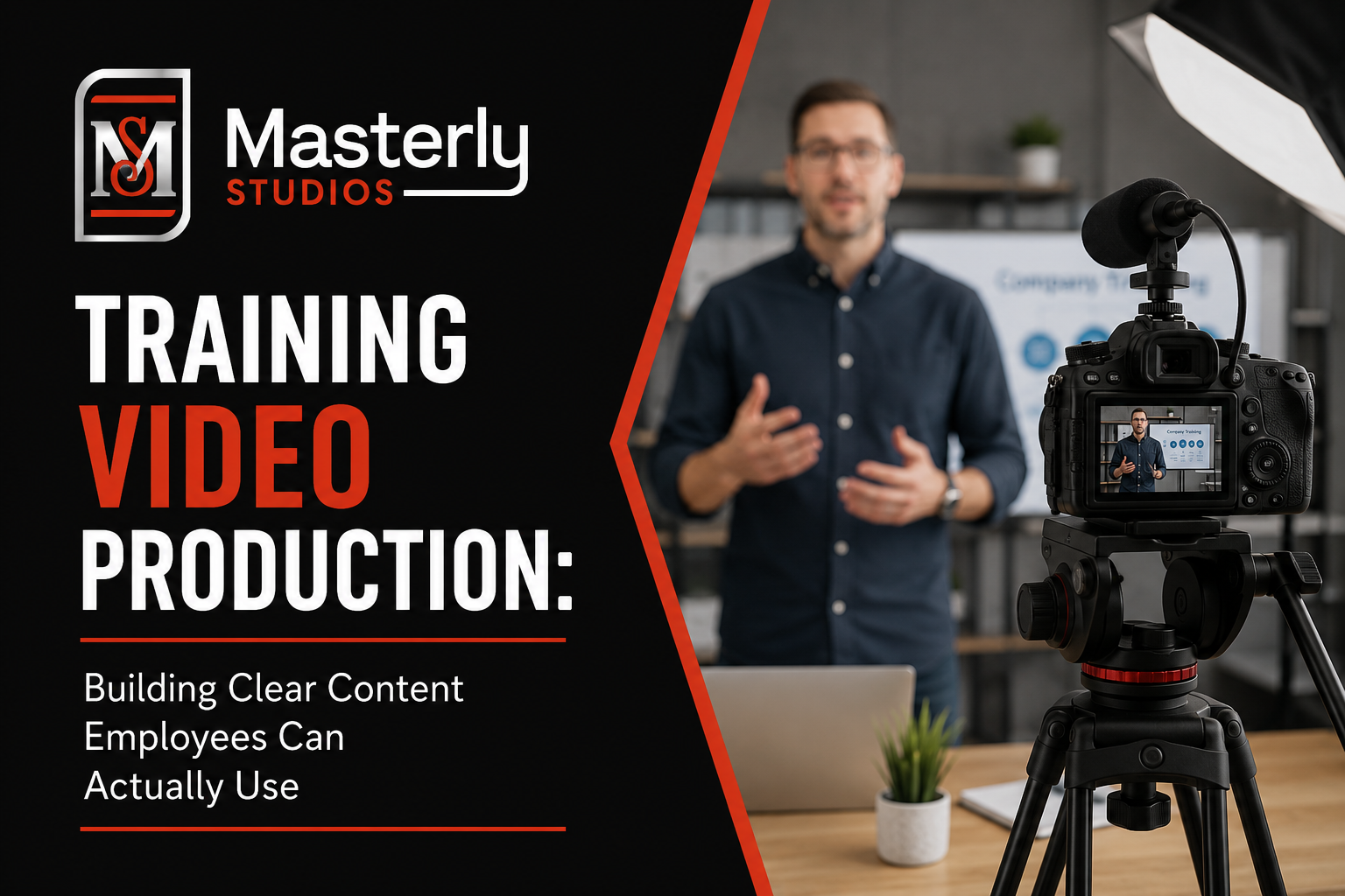 Training video production for employee onboarding and development