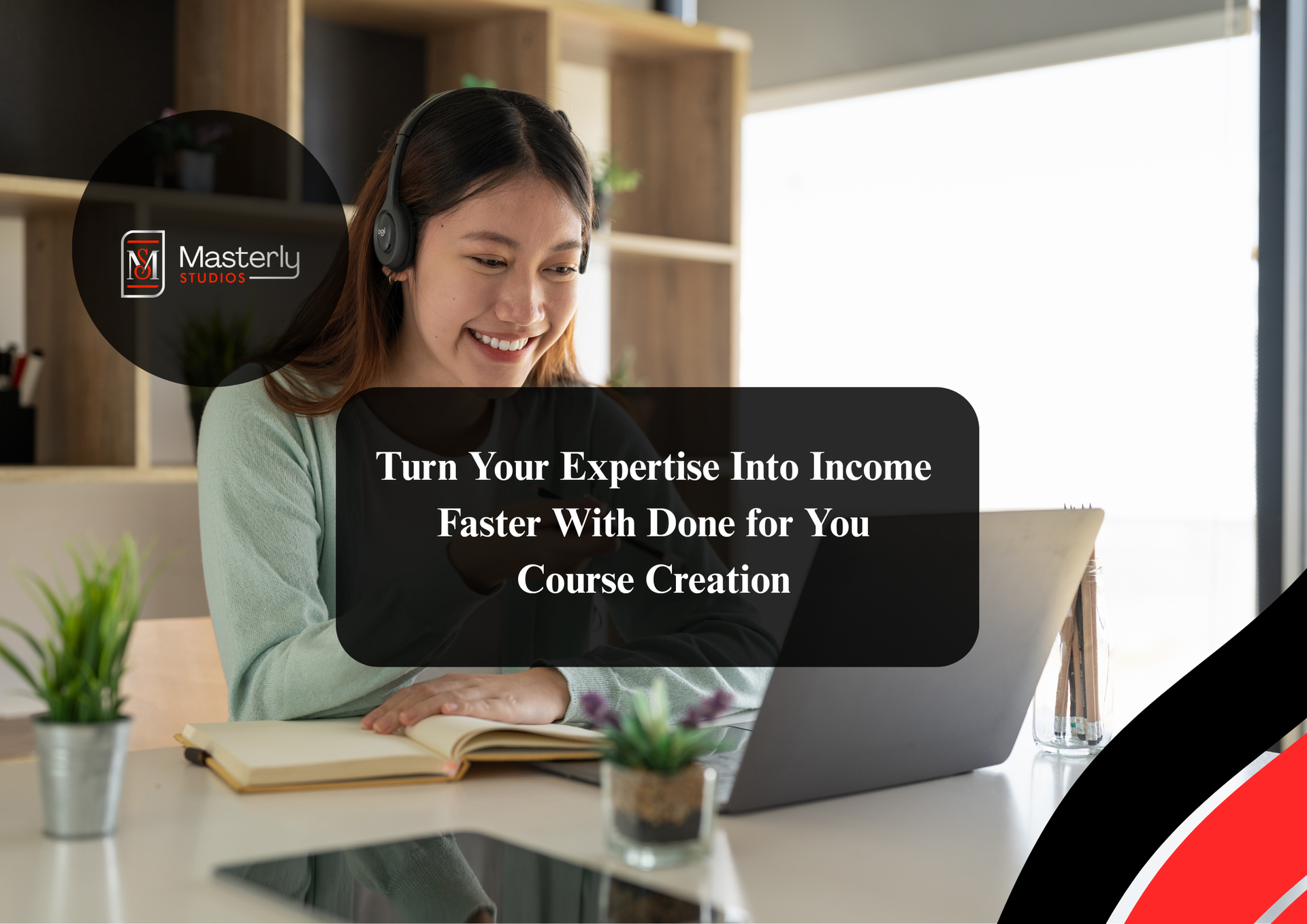 Done-for-you course creation service for launching professional online courses.