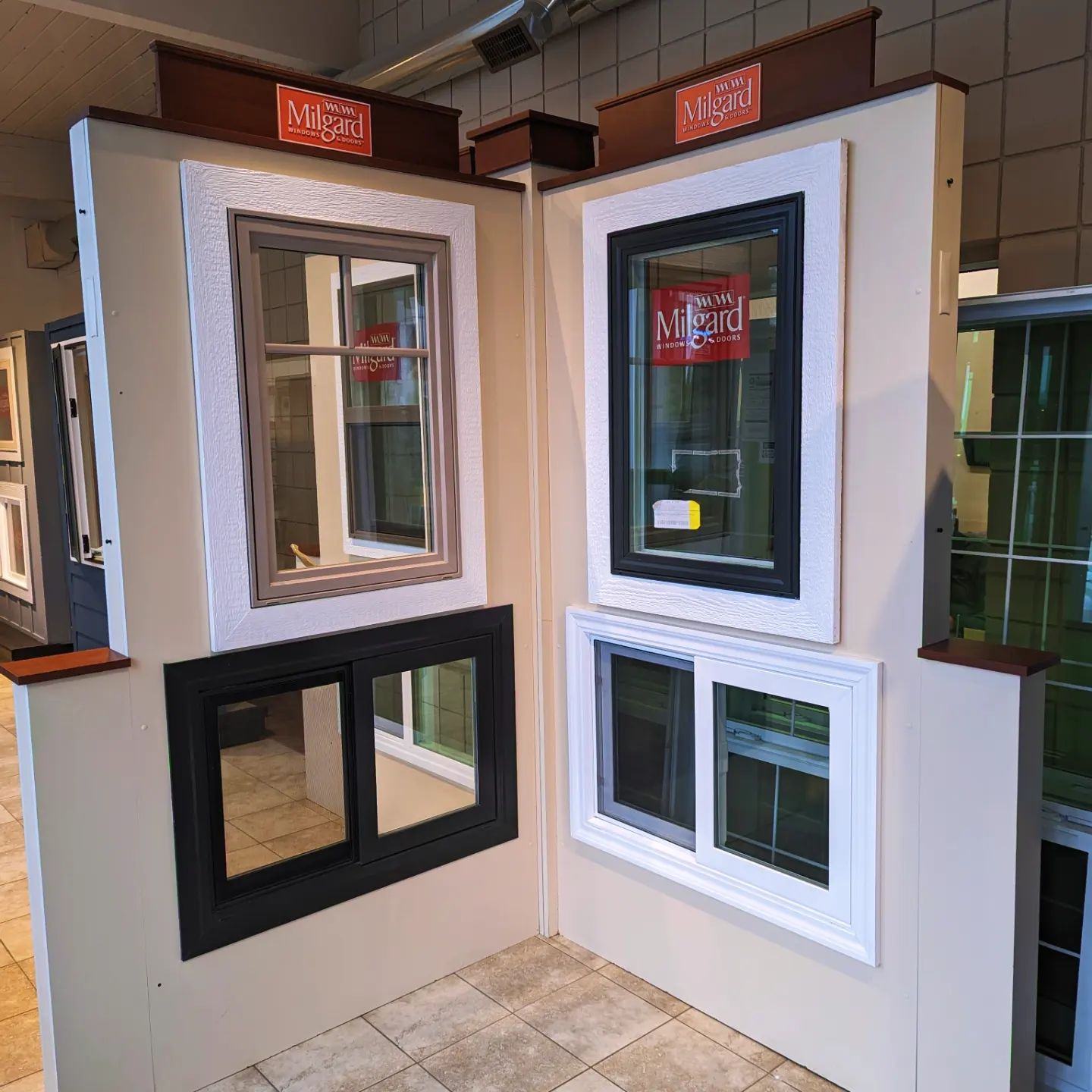 There are many different types of windows on display in this room.