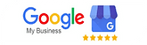 A google my business logo with a picture of a store.
