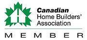 The logo for the canadian home builders association shows a house and a maple leaf.