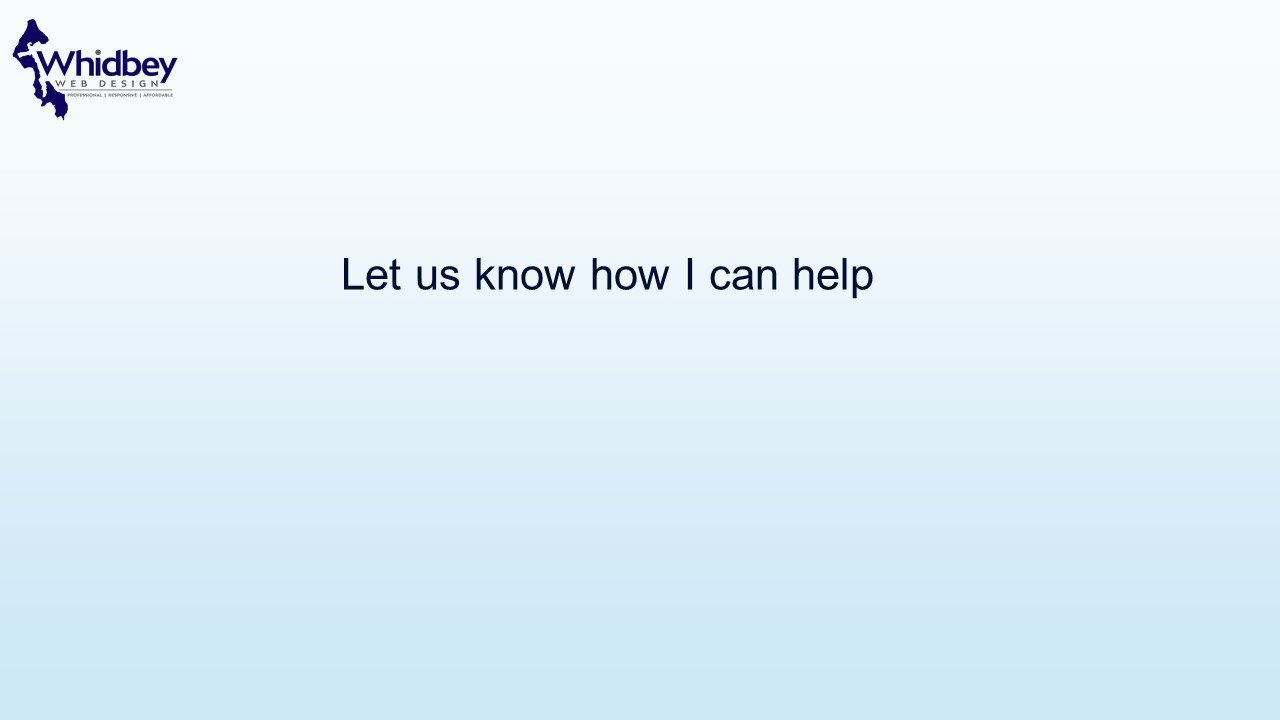 We can help